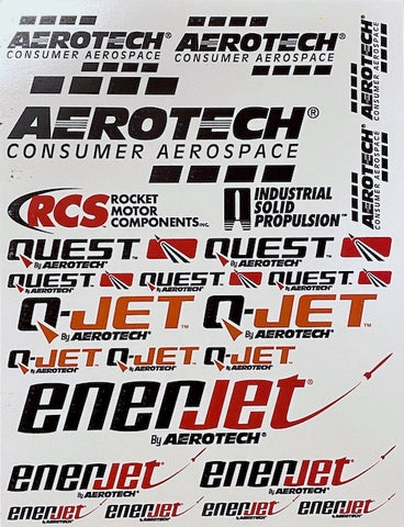 AeroTech Self-Adhesive Logo Decal Sheet - 18029